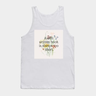 A well written book Tank Top